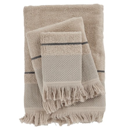 Σετ Πετσέτες 3 Τεμαχίων Das Home 0842 Taupe 30x50,50x90,70x140