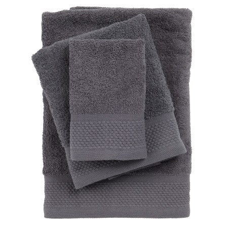 Σετ Πετσέτες 3 Τεμαχίων Das Home 0835 Dark Grey 30x50,50x90,70x140