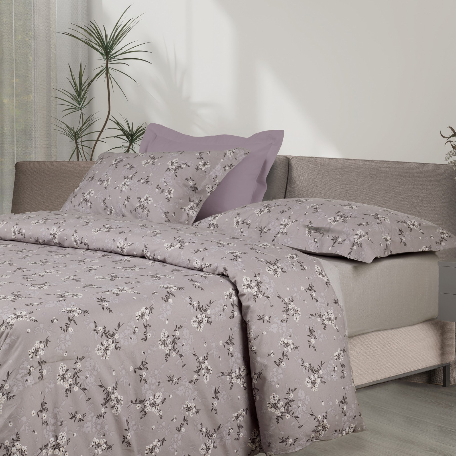 Σετ Σεντόνια King Size 4 Τεμαχίων Das Home 9684 Taupe-G