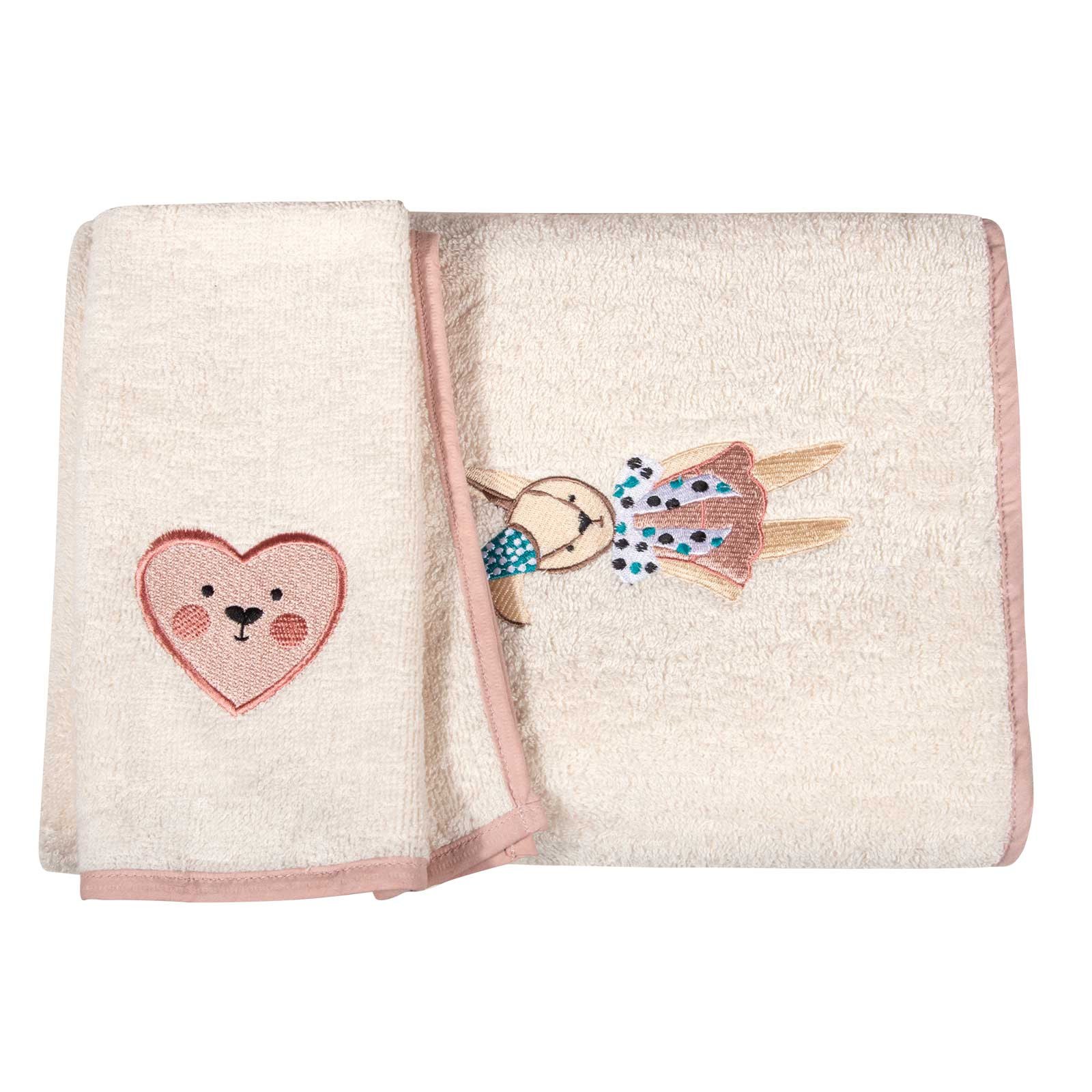 Σετ Βρεφικές Πετσέτες 2 Τεμαχίων Greenwich Polo Club 8859 Pink 30x50,70x130