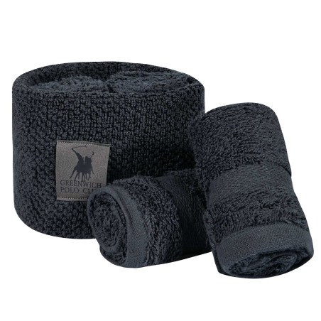 Σετ Πετσέτες Χεριών 4 Τεμαχίων Greenwich Polo Club 4106 Dark Grey 30x30