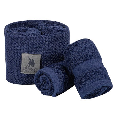 Σετ Πετσέτες Χεριών 4 Τεμαχίων Greenwich Polo Club 4108 Navy Blue 30x30