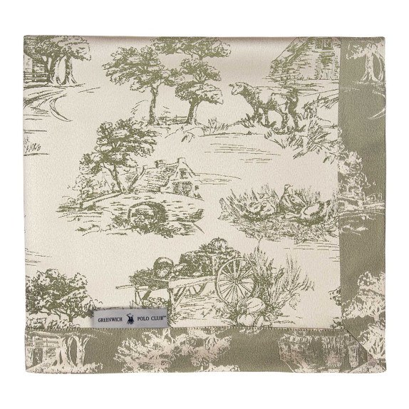 Τραπεζομάντηλο Greenwich Polo Club 3015 Olive-Ecru 170x300