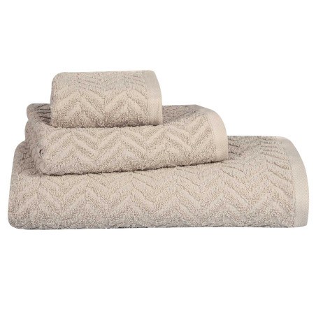 Σετ Πετσέτες 3 Τεμαχίων Greenwich Polo Club 4094 Light Taupe 30x50,50x90,70x140