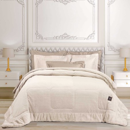 Κουβερτοπάπλωμα King Size με Γούνα Sherpa Greenwich Polo Club 3965 Ivory 240x250