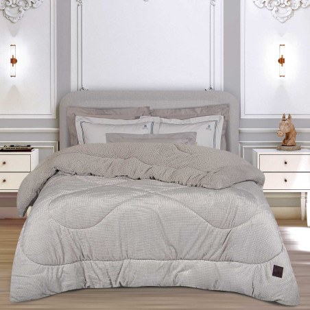 Κουβερτοπάπλωμα Υπέρδιπλο με Γούνα Sherpa Greenwich Polo Club 3955 Ice Grey 220x240