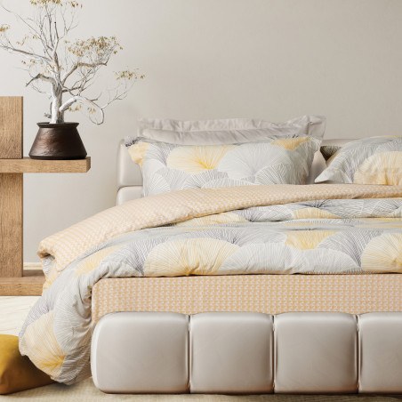 Σετ Σεντόνια Υπέρδιπλα 4 Τεμαχίων Das Home 9685 Grey-Ochre 240x260