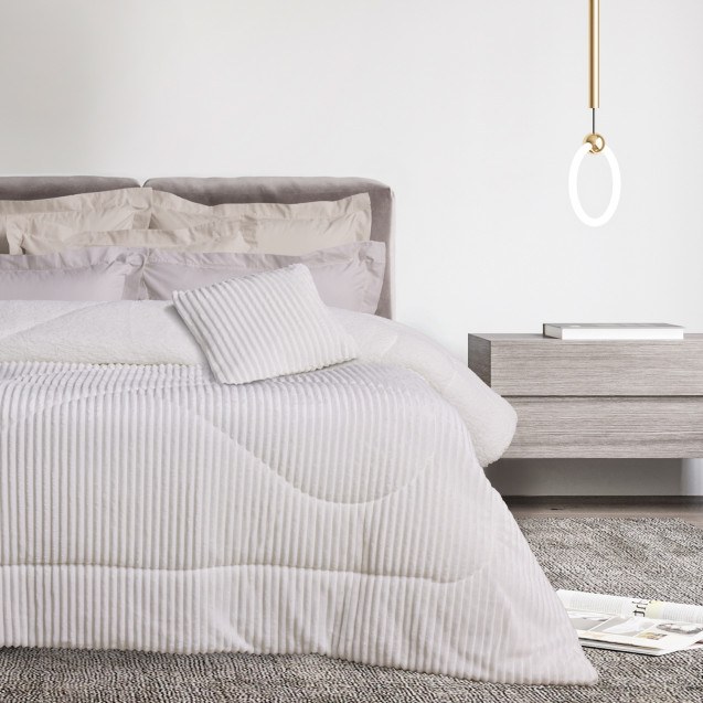 Κουβερτοπάπλωμα Υπέρδιπλο με Γούνα Sherpa Das...