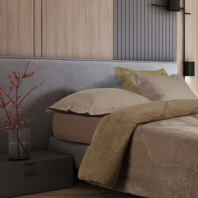 Κουβερτοπάπλωμα Μονό με Γούνα Sherpa Das Home...