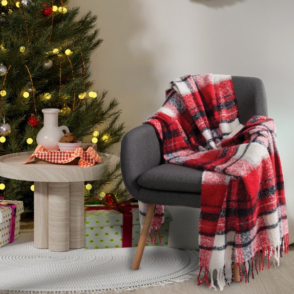 Κουβέρτα Καναπέ Das Home 1379 Red-Black 130x170