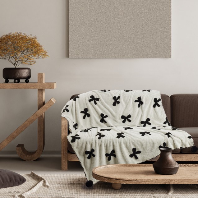 Κουβέρτα Fleece Καναπέ Das Home 1382 Beige 130x170