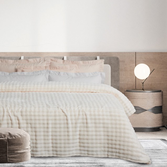 Κουβέρτα Fleece Μονή Das Home 1369 Ivory 160x220