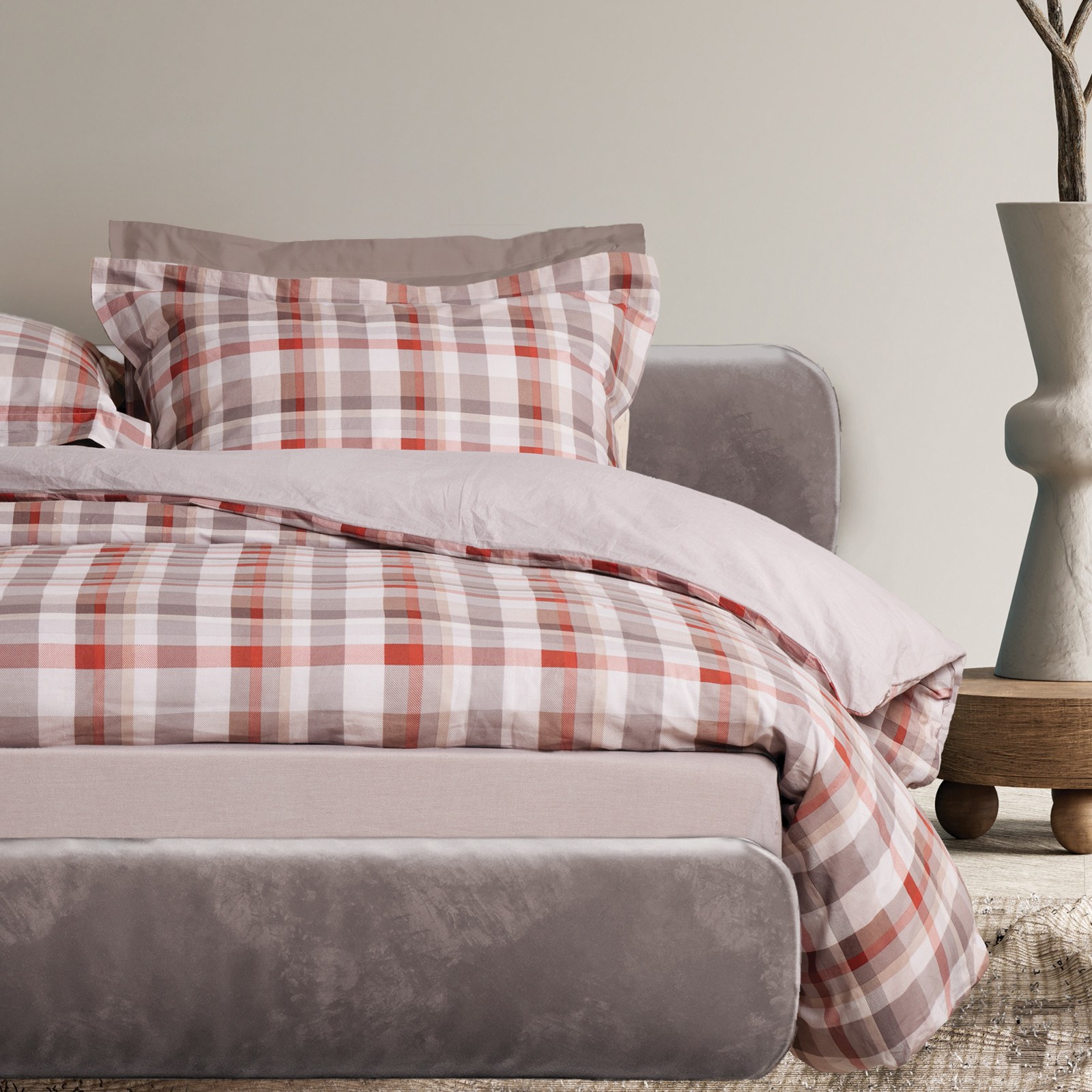 Σετ Παπλωματοθήκη Μονή 2 Τεμαχίων Das Home 9690 Taupe 1