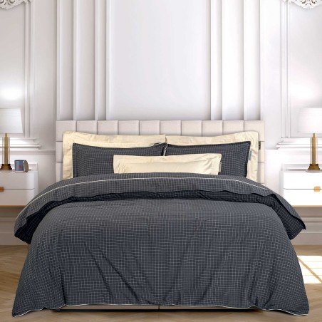 Σετ Παπλωματοθήκη Υπέρδιπλη 3 Τεμαχίων Greenwich Polo Club 2297 Black 220x240