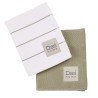 Σετ Ποτηρόπανα 2 Τεμαχίων Das Home 0827 White-Green 30x50