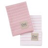 Σετ Ποτηρόπανα 2 Τεμαχίων Das Home 0823 Pink-White 30x50