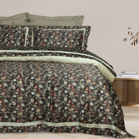 Σετ Σεντόνια Υπέρδιπλα 4 Τεμαχίων Das Home 1706 Green-Grey 240x270