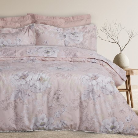 Σετ Σεντόνια King Size 4 Τεμαχίων Das Home 1711 Pink-Grey 250x270