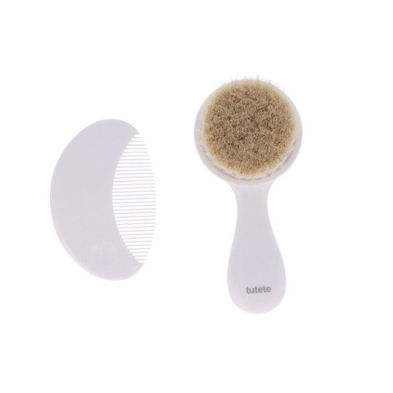 Σετ Βουρτσάκι και Χτενάκι - Λευκό - Tutete