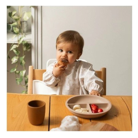 Σετ Φαγητού Σιλικόνης 4 τεμ. Εκρού Trois Kilos Sept