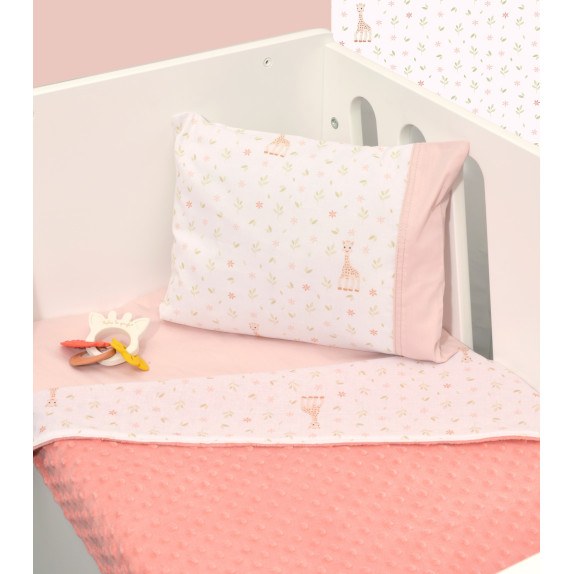 Κουβέρτα Κούνιας Διπλής Όψης Minky Des. 502 Sophie La Girafe