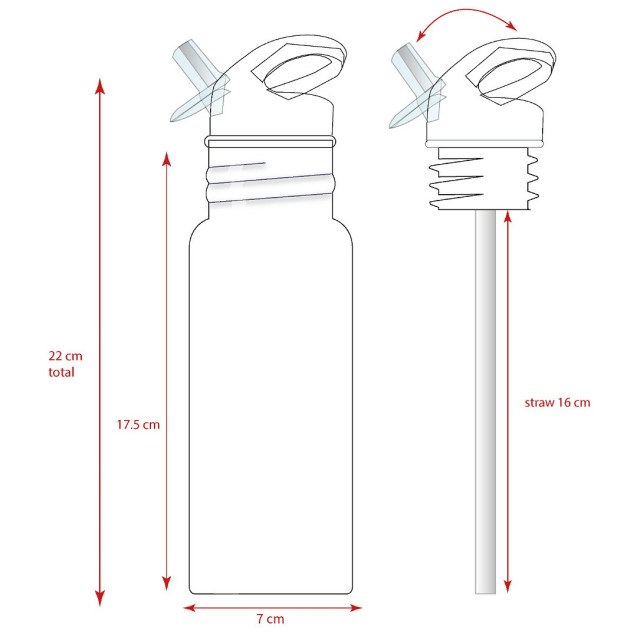 Παγούρι νερού 500ml Hello Kitty "Take A Sip"