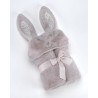 Κουβέρτα MORA POMPON RABBIT Σάπιο Μήλο 75Χ95cm