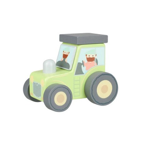 Τρακτέρ push & pull Farmyard Orange Tree Toys