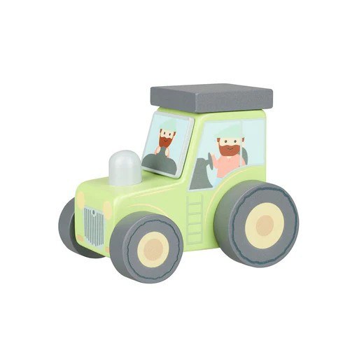 Τρακτέρ push & pull Farmyard Orange Tree Toys