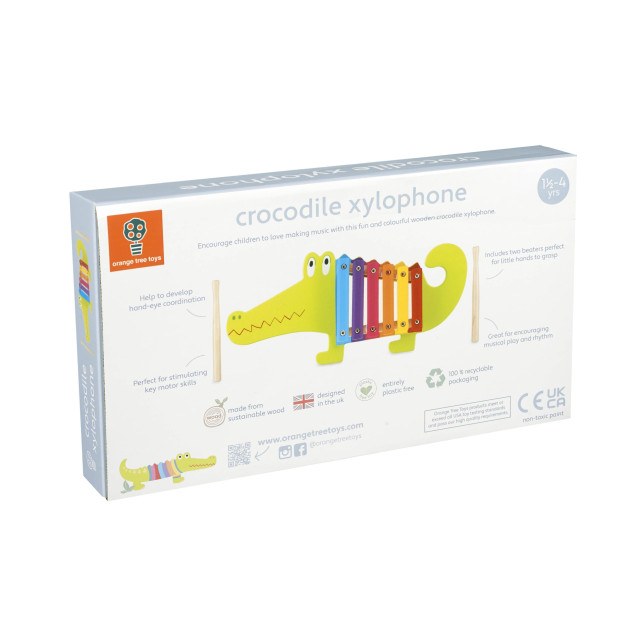 Ξυλόφωνο Κροκόδειλος Orange Tree Toys