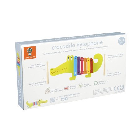 Ξυλόφωνο Κροκόδειλος Orange Tree Toys