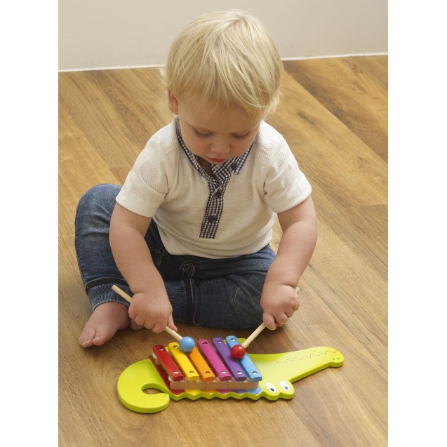 Ξυλόφωνο Κροκόδειλος Orange Tree Toys