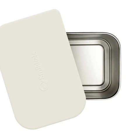 Lunch Box Μεταλλικό 900 ml Ροζ Με Καπάκι Σιλικόνης Smikkels