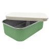 Lunch Box Μεταλλικό 900 ml Πράσινο Με Καπάκι Σιλικόνης Smikkels