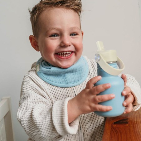 Μεταλλικό Παγούρι 350ml Μπλε Smikkels