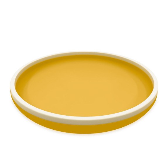 Πιάτο Σιλικόνης 18 cm - Κίτρινο - Smikkels