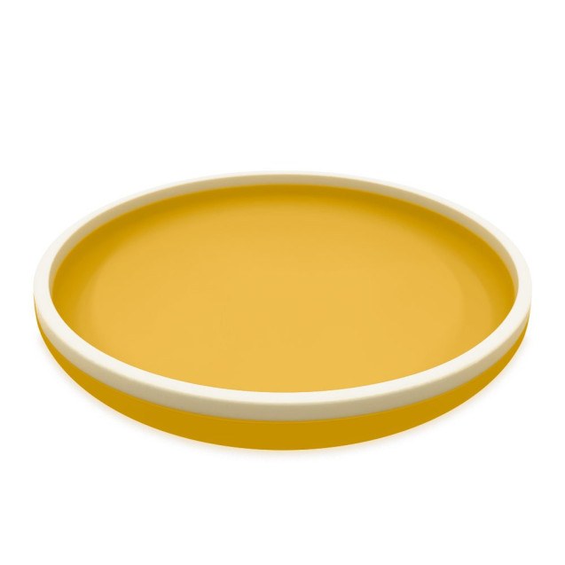Πιάτο Σιλικόνης 18 cm - Κίτρινο - Smikkels
