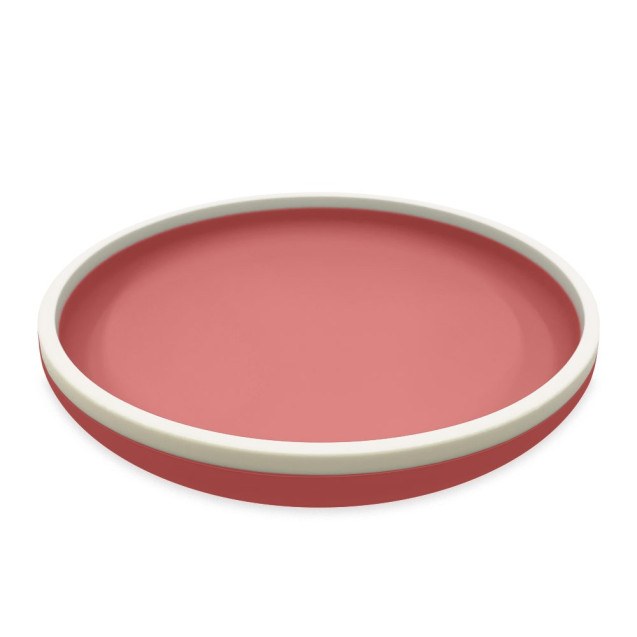 Πιάτο Σιλικόνης 18 cm - Ροζ - Smikkels