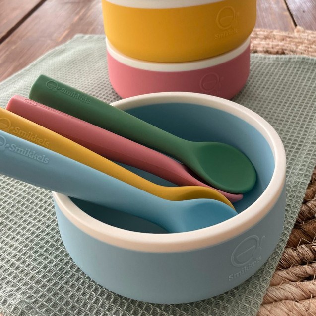 Mπωλ Σιλικόνης 350ml - Μπλε - Smikkels