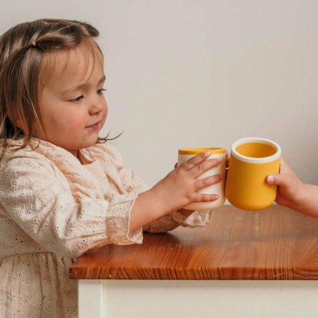 Ποτηράκια Σιλικόνης Σετ 2 Τεμ. - 175 ml Κίτρινο - Smikkels