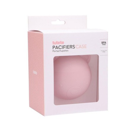 Θήκη για πιπίλες Bear Ροζ Tutete