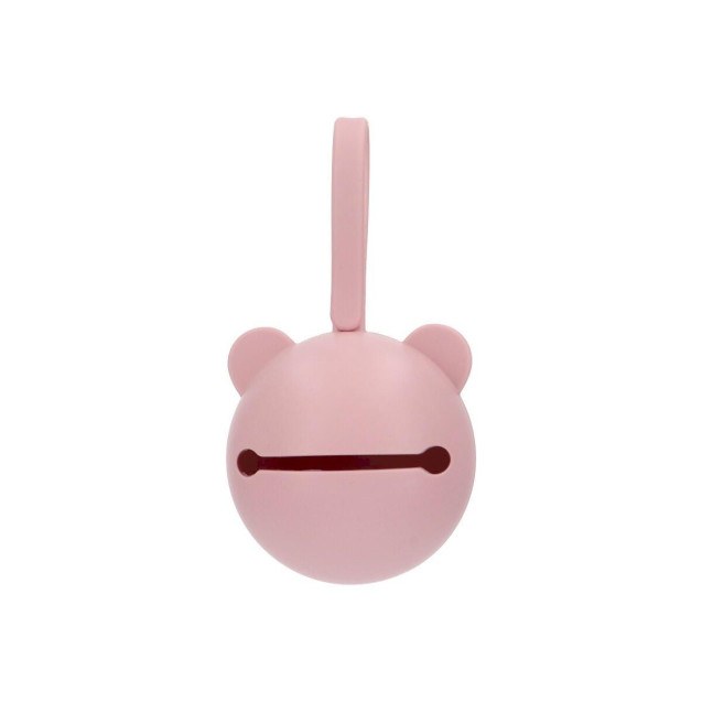 Θήκη για πιπίλες Bear Ροζ Tutete