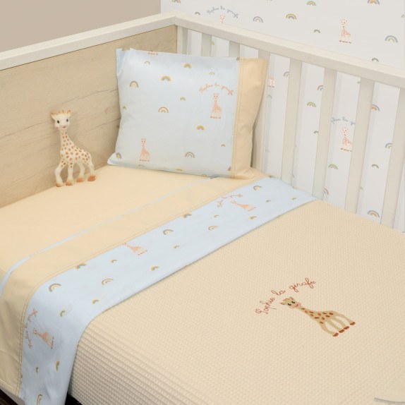 Κουβέρτα Πικέ Αγκαλιάς 75x95 Design 504 Sophie La Girafe