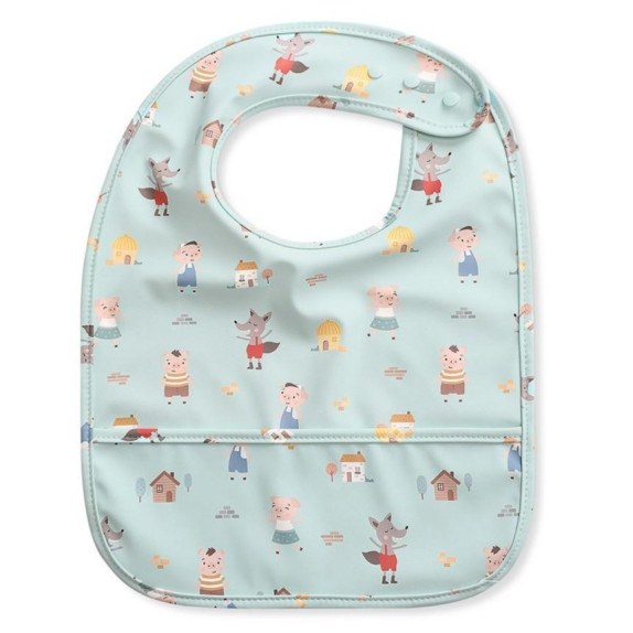 Αδιάβροχη Σαλιάρα με τσέπη 3 Little Pigs - Tutete