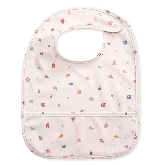 Αδιάβροχη Σαλιάρα με τσέπη Geometric Nature - Tutete