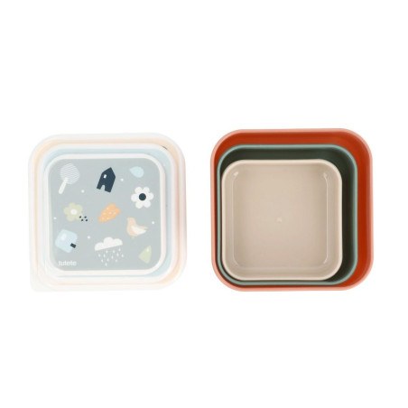 Σετ 3 φαγητοδοχείων Geometric Nature - Tutete