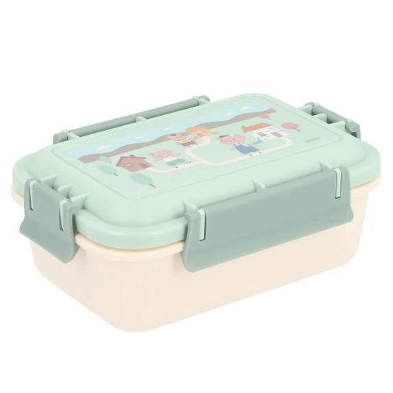 Μεγάλο Φαγητοδοχείο με Καπάκι Ασφαλείας 3 Little Pigs  -...