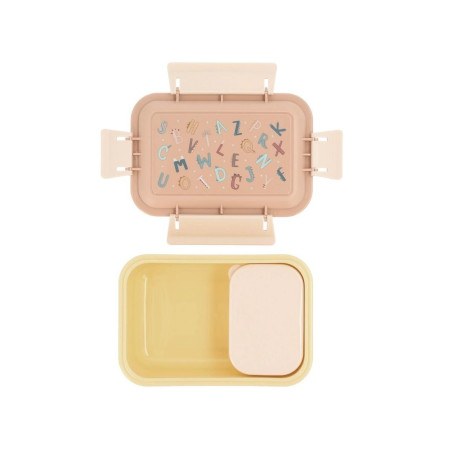 Μεγάλο Φαγητοδοχείο με Καπάκι Ασφαλείας Funny Letters - Tutete