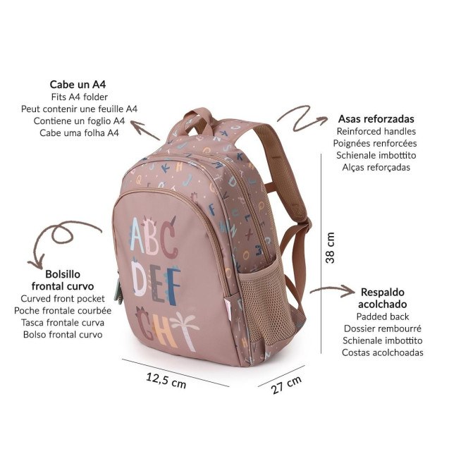 Μεγάλο Σακίδιο Funny Letters - Tutete