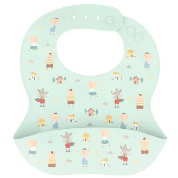 Σαλιάρα Σιλικόνης 3 Little Pigs  - Tutete